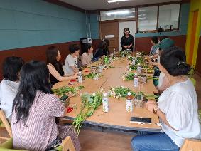 7월 학부모연수(마음을 전하는 꽃바구니 만들기)